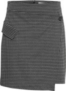 ICHI Ihkate Houndstooth SK2 Kvinde Black/grey Houndstooth Korte Nederd...