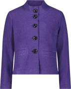 Betty Barclay Blazerjacke Kurz Kvinde Blue Violet Blazere Str 40 - hos...