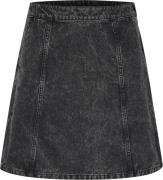 Kaffe Kaemma Denim Skirt Kvinde Medium Grey Denim Korte Nederdele Str ...