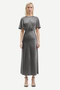 Samsøe Samsøe Salucinda Dress 14903 Kvinde Black Oyster Midi Kjoler St...