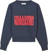 Mads Nørgaard - Copenhagen Organic Sweat Tilvina Sweatshirt Kvinde Blå...