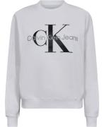 Calvin Klein Sweatshirt With Monologo Mand Yaf Sweatshirts Str L - Bom...