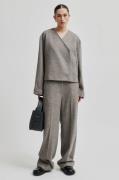 Second Female Levi Wool Trousers Kvinde Volcanic Ash Bukser Med Brede ...