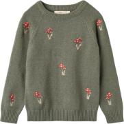 Fliink Benna Mushroom Pullover Str 6Y/116 - Beetle Bluser Polyester ho...