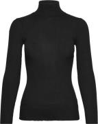 Rosemunde Silk Turtleneck Kvinde Sort Rullekraver Str L - Silke hos Ma...