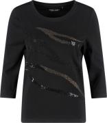 Gerry Weber Tshirt 3/4 Sleeve Kvinde Black Kortærmede T-shirts Str 36 ...