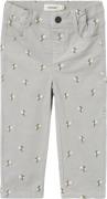 Lil' Atelier Nmfbella Baggy Cord Pants 1119hc S Str 92 - Mirage Gray B...