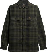 Superdry Wool Miller Overshirt Mand Haze Ombre Olive Overshirts Str L ...