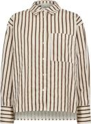 Sofie Schnoor Shirt Kvinde Brown Striped Langærmede Skjorter Str 40 - ...