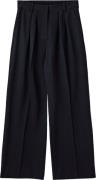 Sofie Schnoor Trousers Kvinde Navy Bukser Med Brede Ben Str 34 - hos M...