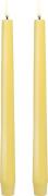 Uyuni LED Taper Candle, Wheat Yellow, Smooth, 2pack, 2,3x25 cm Wheat Y...