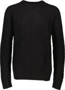 Lindbergh Lambswool Raglan Cable Oneck Mand Sort Sweaters Str L - hos ...