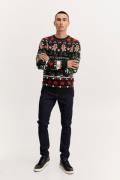 Blend Pullover Christmas Mand Dark Navy Sweaters Str L - hos Magasin