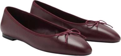 MANGO Leather Ballet Flats Kvinde 78 Ballerinaer Str 36 - hos Magasin