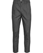 Casual Friday Cfmarc Herringbone Pants With Pleat Mand Dark Grey Melan...