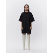 DAY Birger et Mikkelsen Nori Abstract Fringes Kvinde Black Overgangsja...