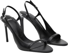 MANGO Sandals. - Nilly Kvinde Black Snøresko Str 36 - hos Magasin