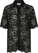 Neo Noir Lamari Lace Shirt Kvinde Black Langærmede Bluser Str 40 - hos...