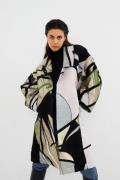 Rabens Saloner Tapestry Jacquard Coat Insa Kvinde Tapestry Combo Blaze...