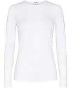 Filippa K Cotton Stretch Long Sleeve Kvinde White Toppe Str L - hos Ma...