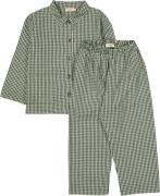 MarMar Copenhagen Pajama Set Str 6-7Y|116/122 - Green Check Nattøj hos...