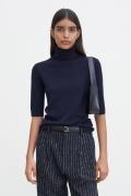 Filippa K Merino Elbow Sleeve Top Kvinde Navy Sweaters Str L Merino - ...