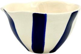 Familianna Stripe Tapas Bowl Organic Royal Blue Stripes Str D: 10,5 cm...