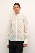 Karen by Simonsen Maggakb Blouse Kvinde Egret Langærmede Bluser Str 44...