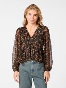 Neo Noir Timmy Leo Blouse Kvinde Leopard Langærmede Bluser Str 40 - ho...