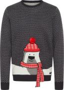 Blend Christmas Pullover Mand Dark Navy Sweaters Str L - hos Magasin