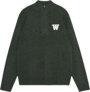 Wood Wood Wwblu AA CS Halfzip Mand Nature Green Sweaters Str L - hos M...