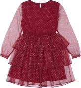 The New Tnminna L_S Dress Str 110-116 cm/5-6 år - Rio Red Kjoler hos M...