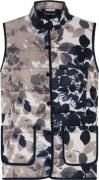 Micha Waistcoat_ Quilt With Print Kvinde Navy Print Veste Str 40 - hos...