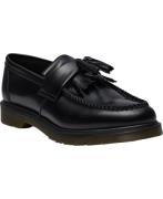 Dr. Martens Adrian Black Polished Smooth Kvinde Black Loafers Str 45 -...