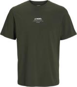 JJ-REBEL Jreblino TEE SS Crew Neck Mand Kombu Green Kortærmede T-shirt...