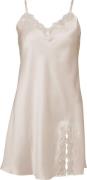 Lady Avenue Pure Silk Slip w. Lace Undertrøjer Str L - hos Magasin