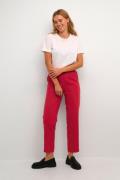 Kaffe Kasakura HW Cropped Pants Kvinde Sun-dried Tomato Bukser Med Lig...