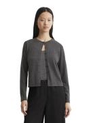 Marc O’Polo Wool Cardigan, Longsleeve, Roundneck Kvinde Deep Grey Mela...