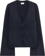 Filippa K Fluffy Cardigan Kvinde Ink Black Sweaters Str XS - hos Magas...