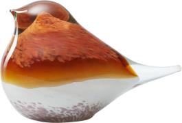 OCTAEVO Glass Bird Atlas Orange/pink Orange Str 10,5 x 6,5 x 8 cm - Fi...