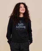 Cartel Copenhagen Aprés Anything Statement Crewneck Nero Kvinde Sort S...