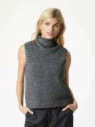 Neo Noir Odelia Knit Top Kvinde Antracit Strikveste Str 40 - Uld hos M...