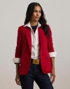 Lauren Ralph Lauren Doeskinjacket Kvinde Festive Red Blazere Str 34 - ...