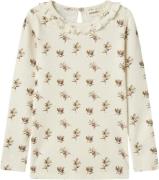 Lil' Atelier Nmfgavo ELS LS Slim TOP LIL Str 92 - Turtledove/olive Top...