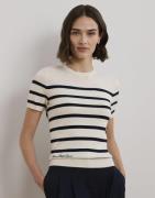 Lauren Ralph Lauren Cotton Modalss Sweater Kvinde Mascarpone Cream/lau...