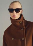 MANGO Coat. - Gonna Kvinde Brown Overgangsjakker Str L - hos Magasin