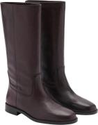 MANGO Leather High Boots Kvinde Dark Brown Langskaftede Støvler Str 41...