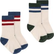 Konges Sløjd 2 Pack RIB Socks Str 29-32 - P25021 Strømper Bomuld hos M...