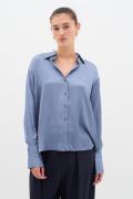 InWear Paulineiw Shirt Kvinde Flint Stone Langærmede Skjorter Loose Fi...