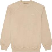 Woodbird Wbzhang Washed Crew Mand Light Sand Sweatshirts Str XL - hos ...